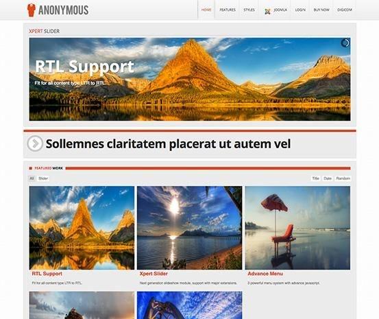 Anonymous A Professional Business Template