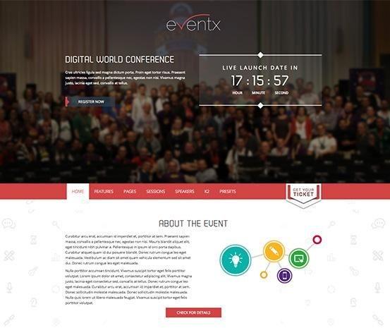 Eventx Responsive Joomla Event Template