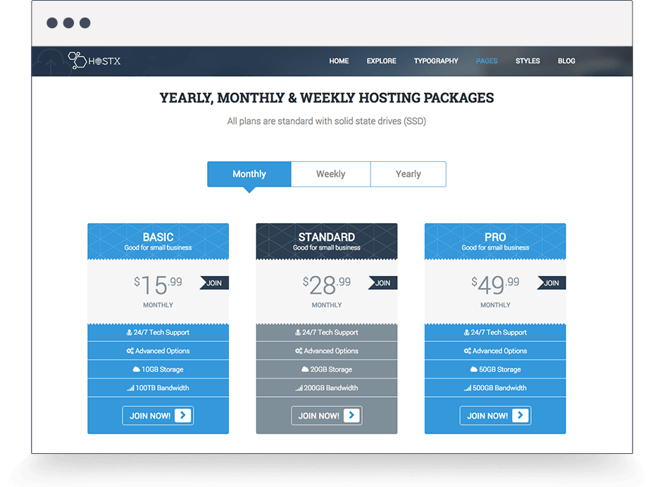 Clean Pricing Table pricing_table