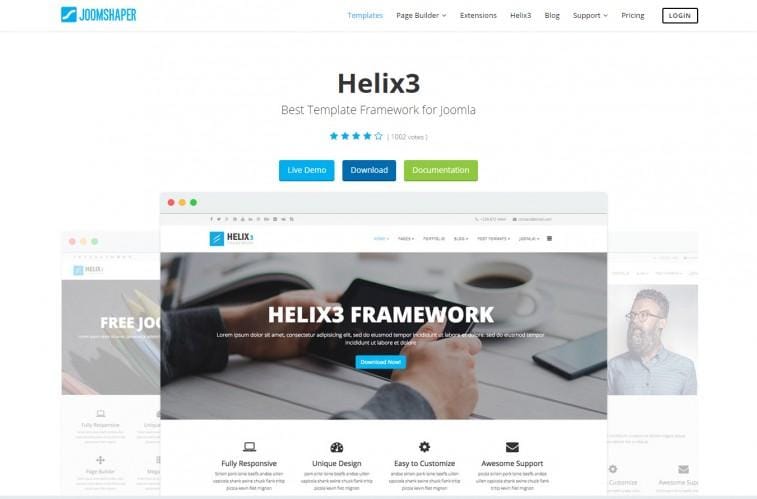 Как обновить helix framework на joomla