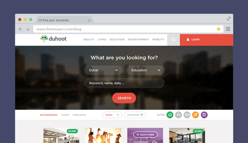 Download 50 Free Psd Website Templates For Corporate Education Lms Blog Portfolio And Other Awesome Websites 2020 Yellowimages Mockups